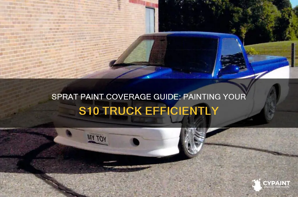 how many cans of sprat paint to paint an s10