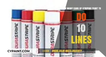 Calculating Striping Paint Cans Needed for 10 Parking Lot Lines