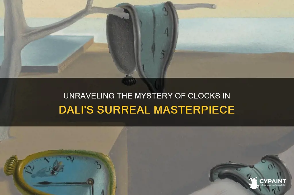 how many clocks are therer in dalis painting