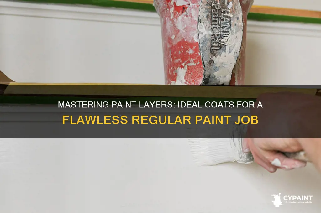 how many coats for a regular paint job