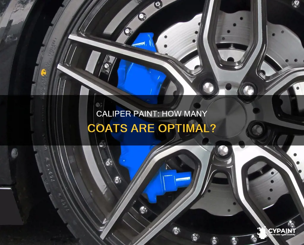 how many coats of caliper paint should i do