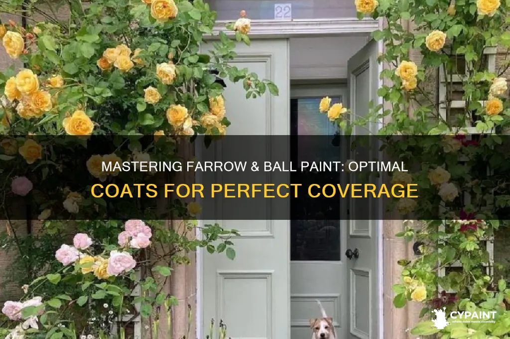 how many coats of farrow and ball paint