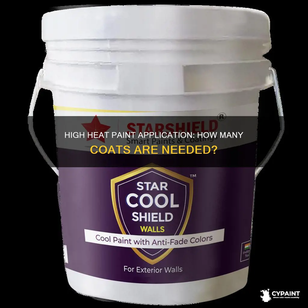 how many coats of high heat paint to apply