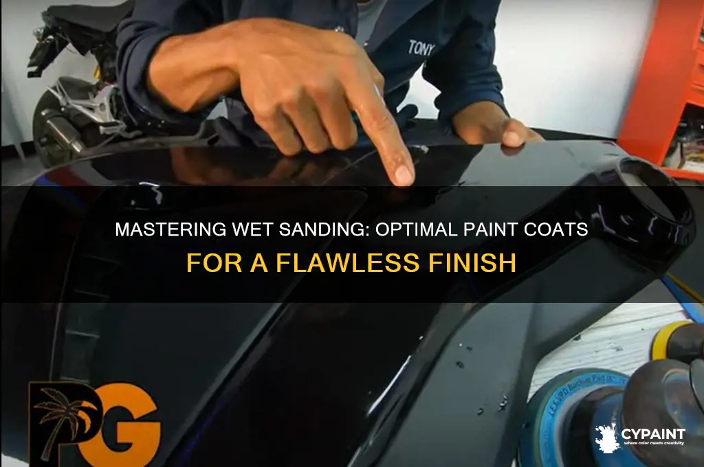 how many coats of paint before wet sanding