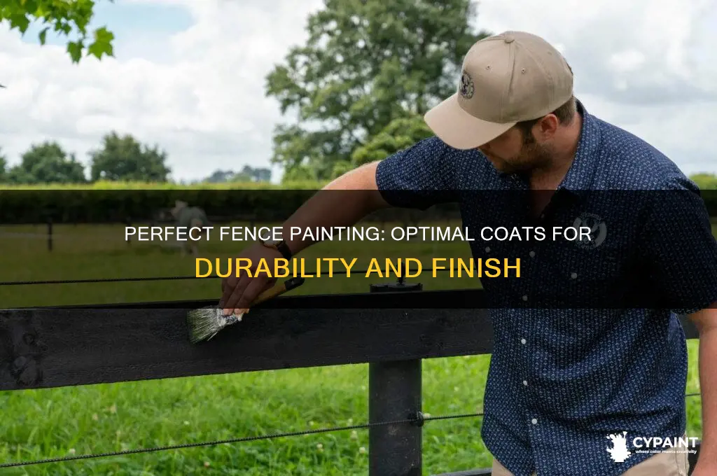 how many coats of paint for a fence