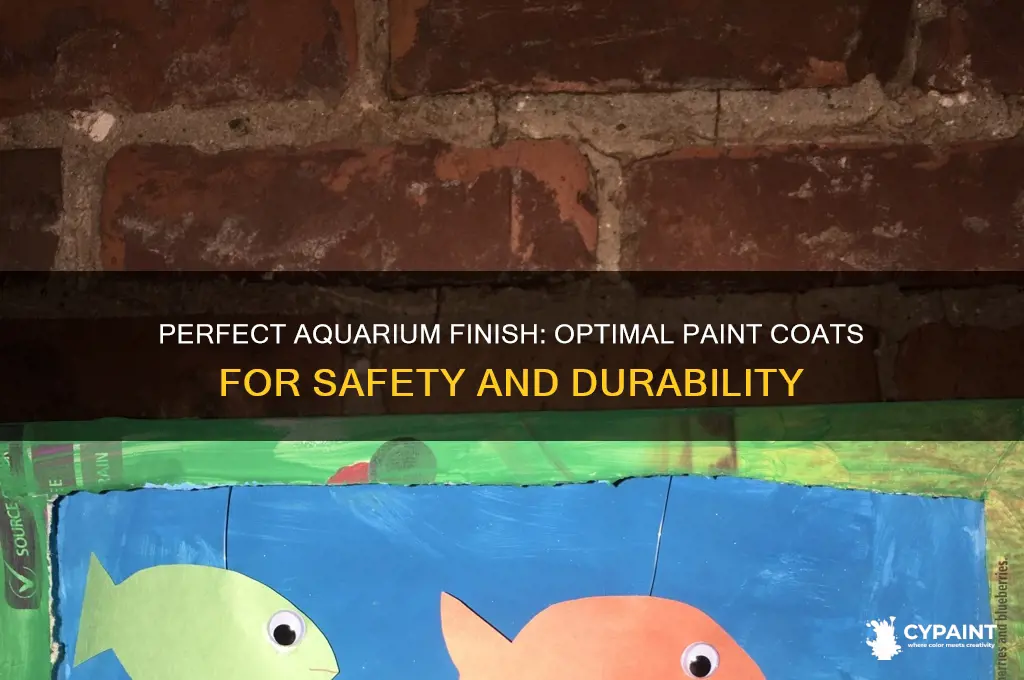 how many coats of paint for aquarium