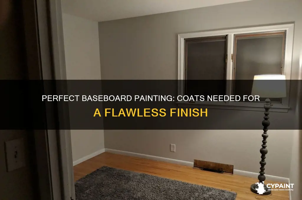 how many coats of paint for baseboards