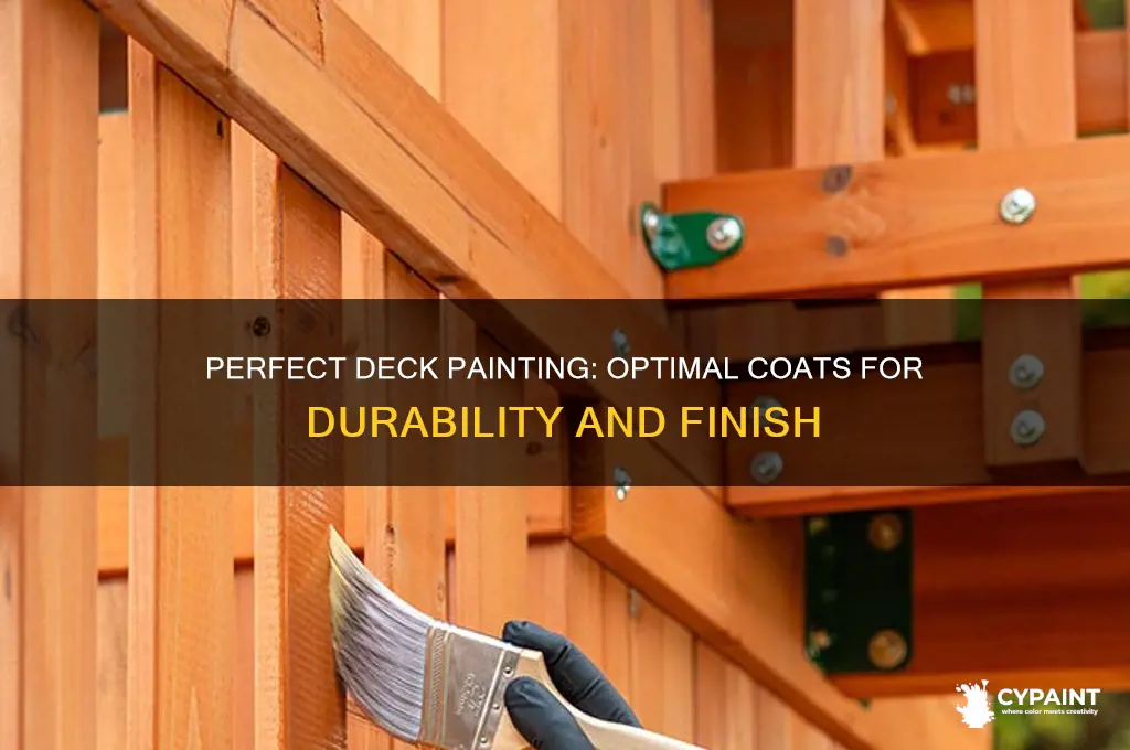 how many coats of paint for deck