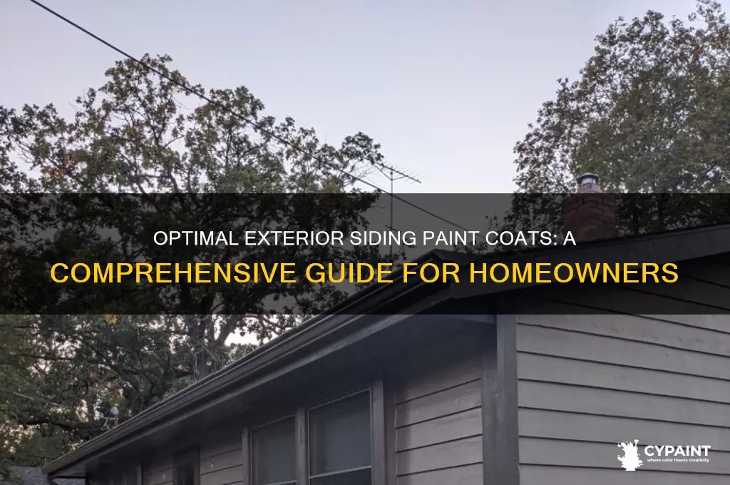 how many coats of paint for exterior siding