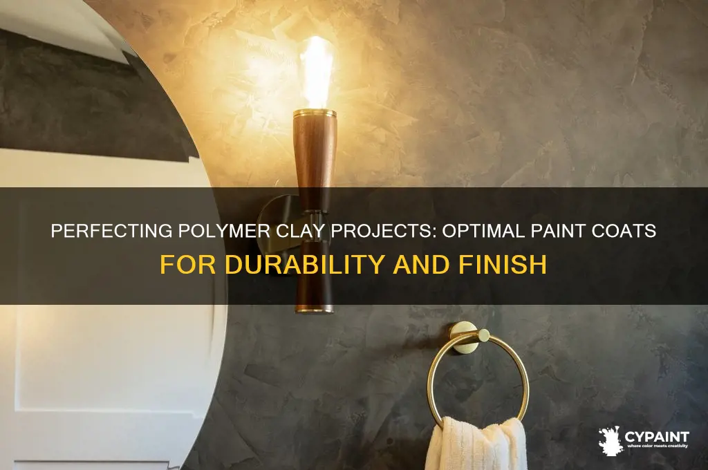how many coats of paint for polymer clay