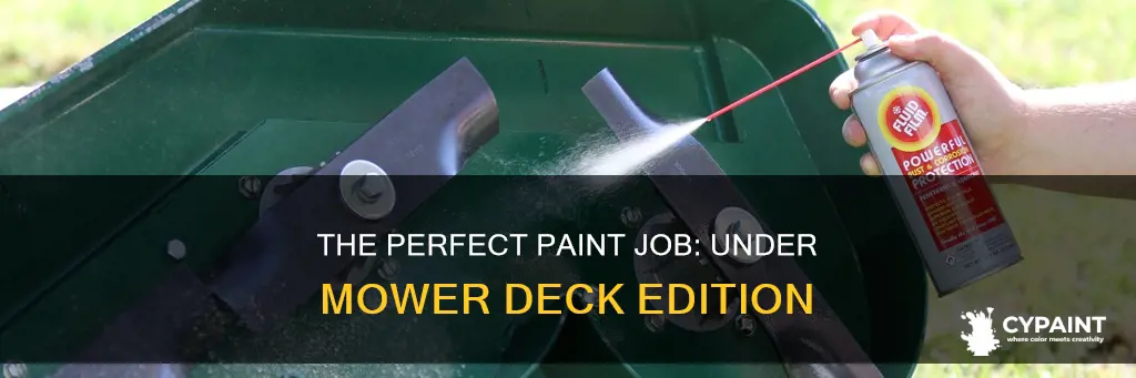 how many coats of paint for under mower deck