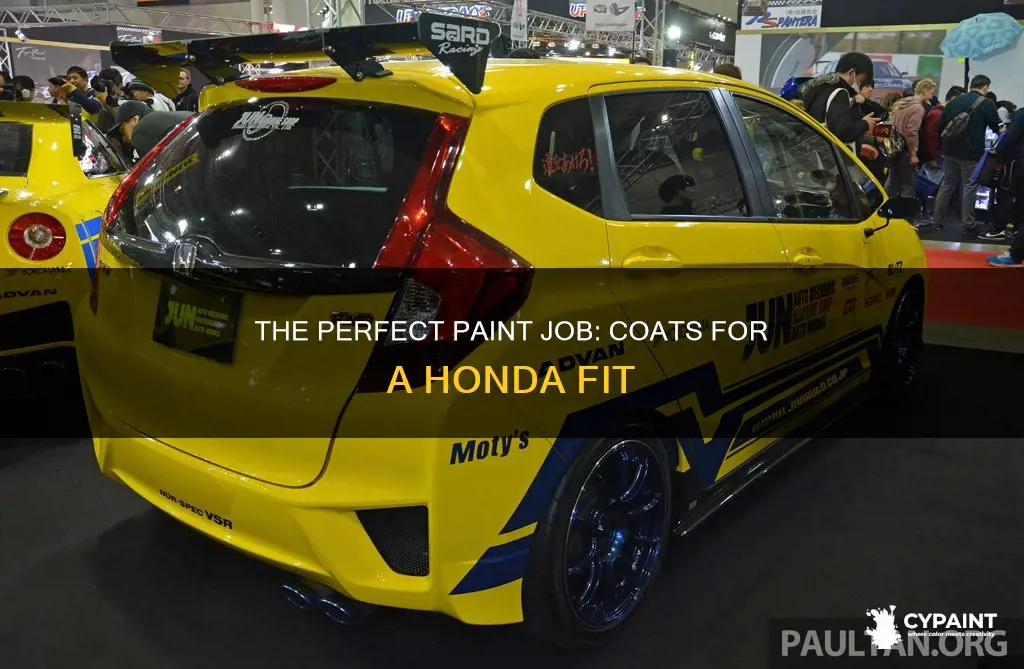 how many coats of paint on a honda fit