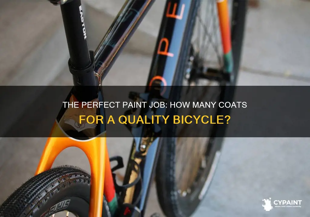 how many coats of paint on a quality bicycle