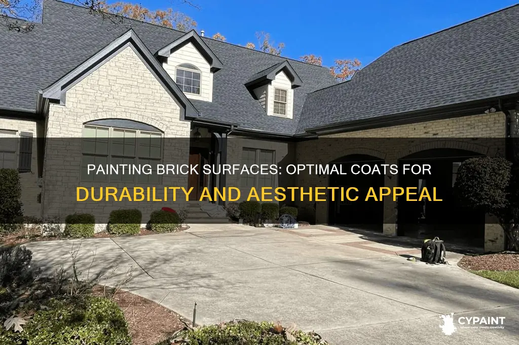 how many coats of paint on brick