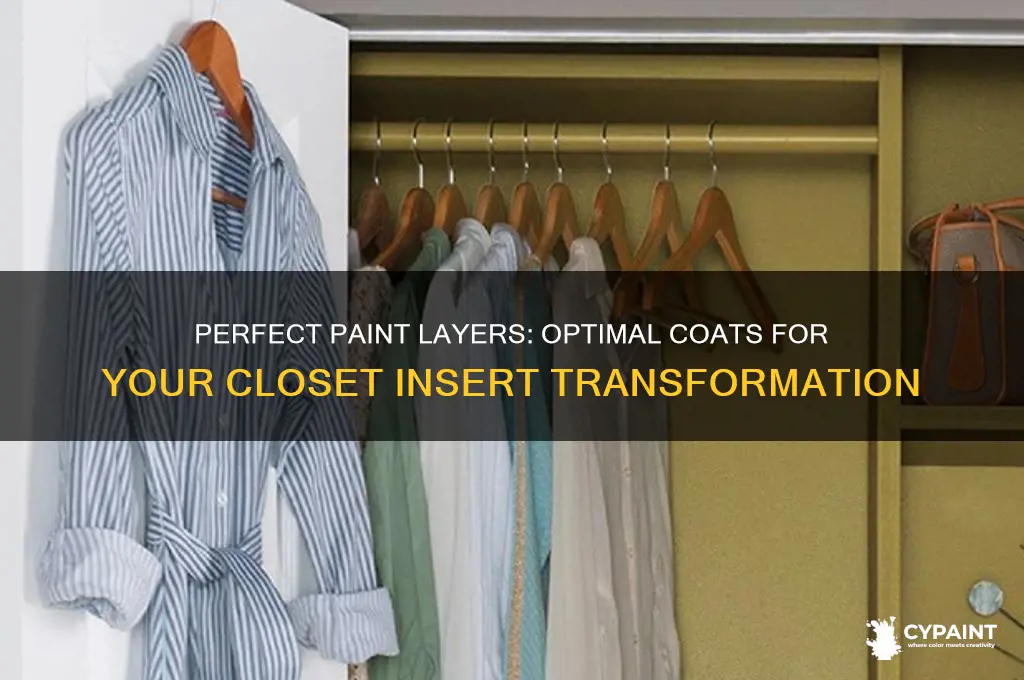 how many coats of paint on closet insert