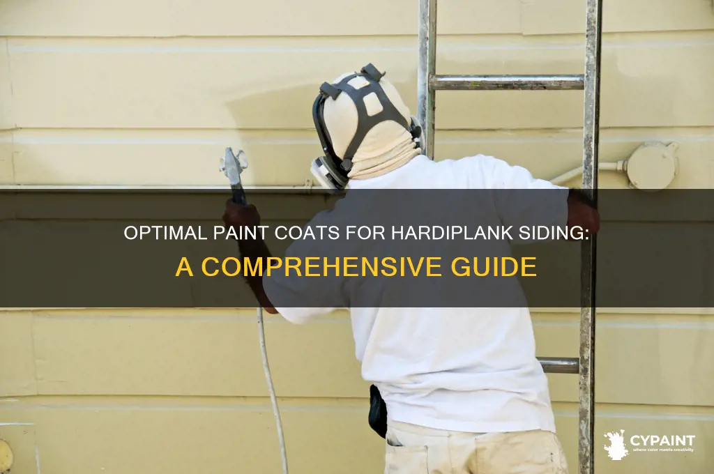 how many coats of paint on hardiplank