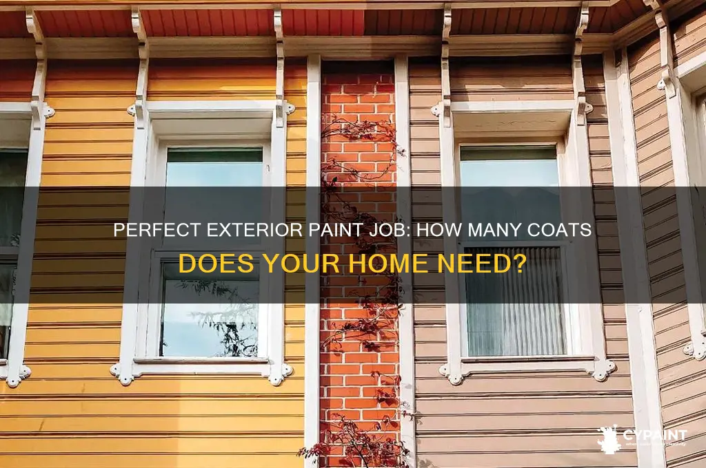 how many coats of paint on home exterior
