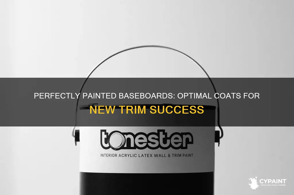 how many coats of paint on new baseboards