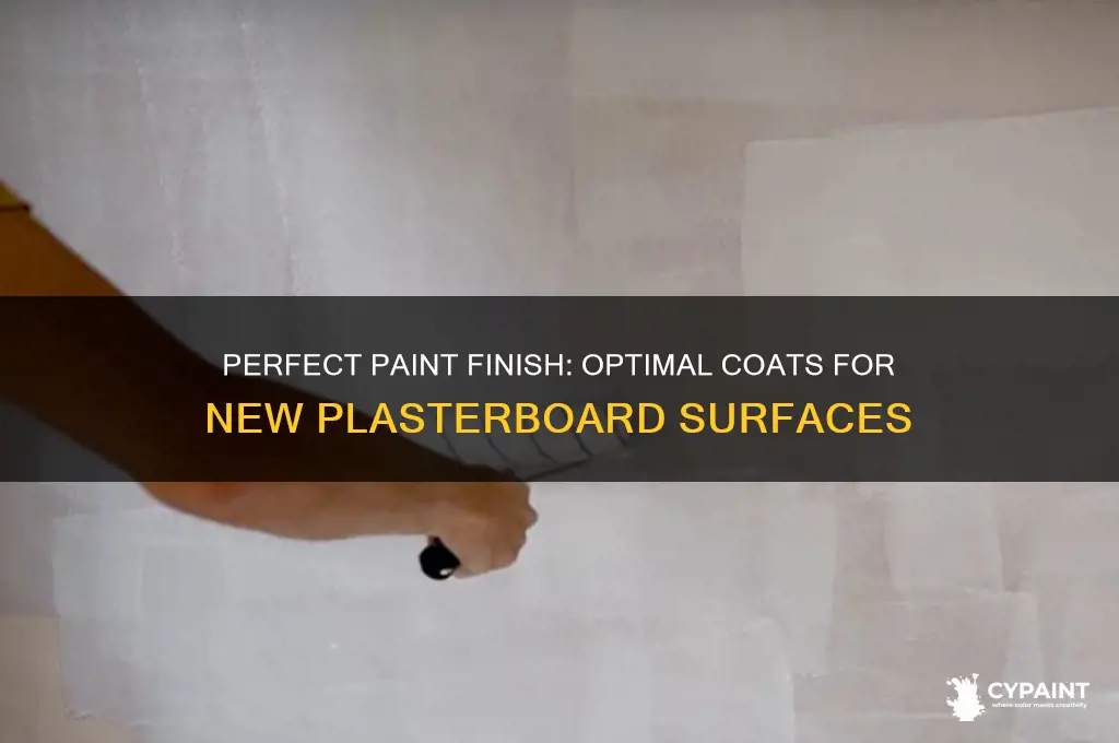 how many coats of paint on new plasterboard