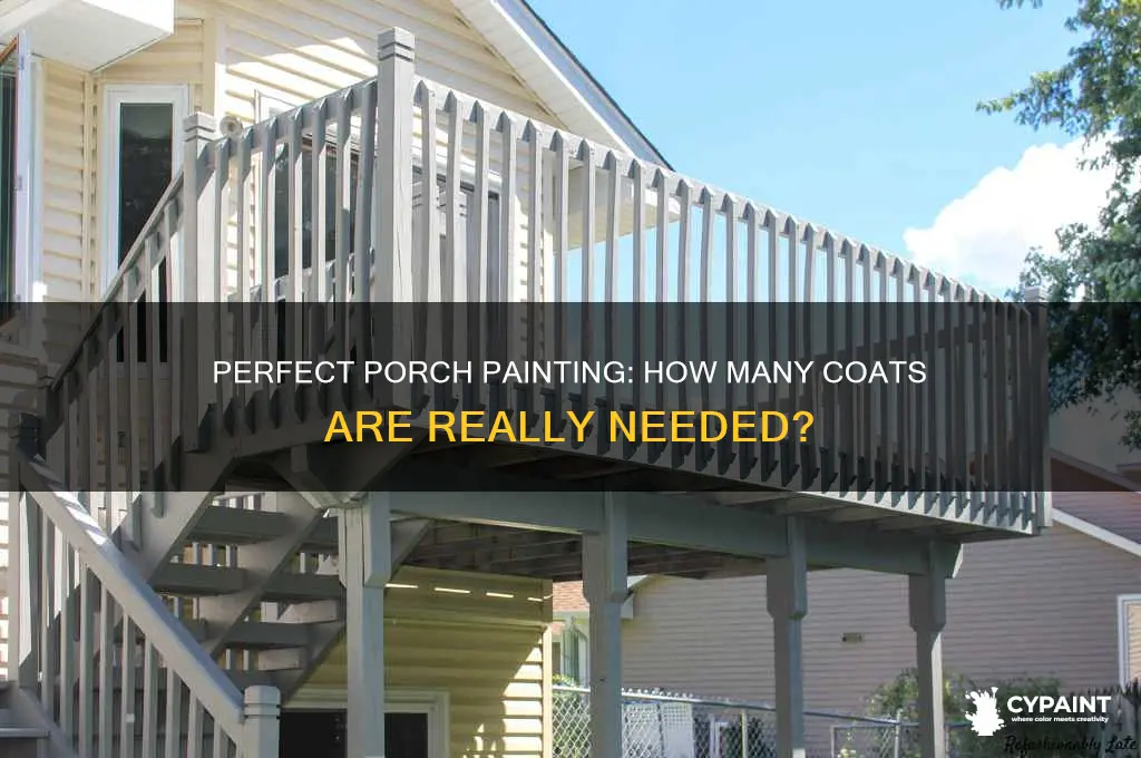 how many coats of paint on porch