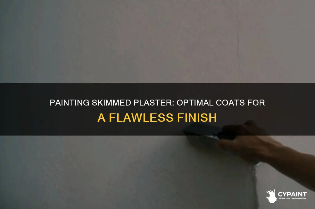 how many coats of paint on skimmed plaster