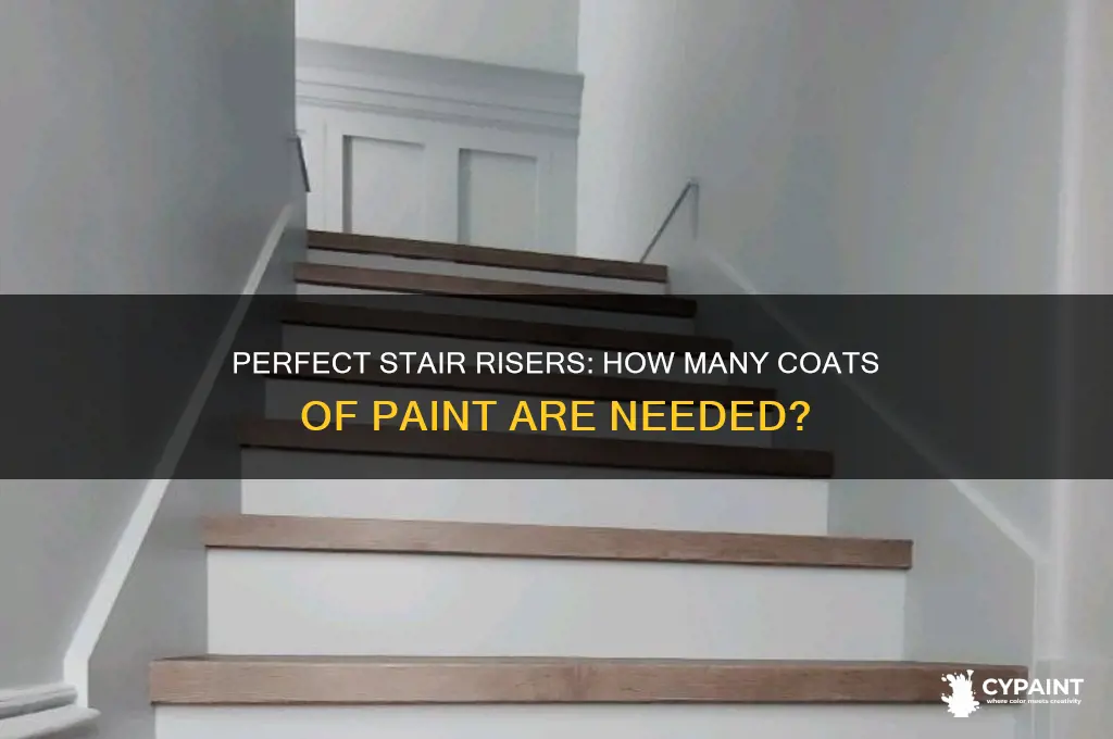 how many coats of paint on stair risers