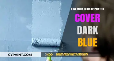 Complete Coverage: Coats of Paint to Conceal Dark Blue