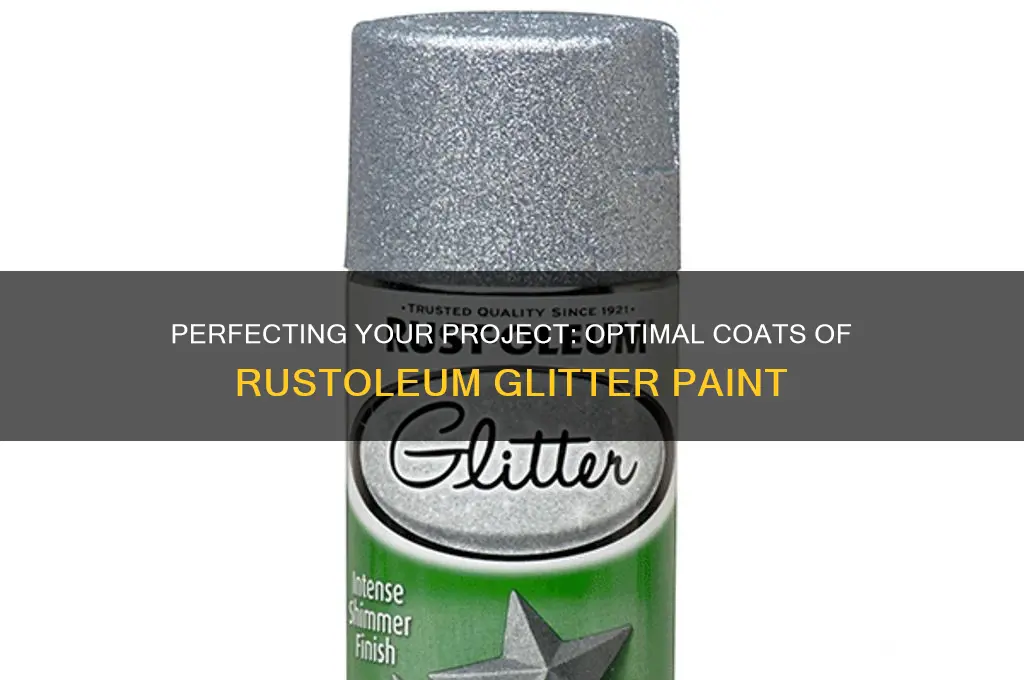 how many coats of rustoleum glitter paint