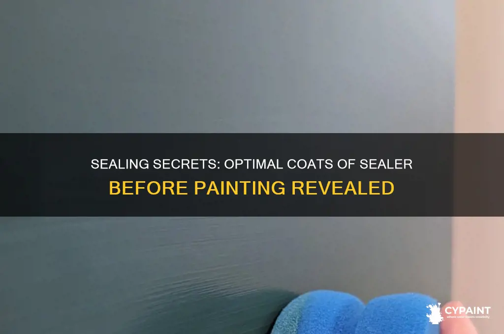 how many coats of sealer before paint