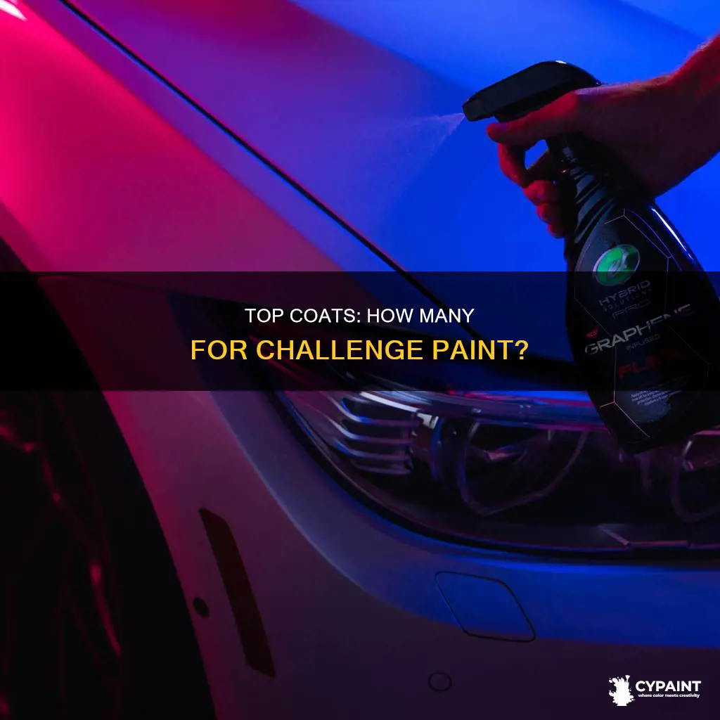 how many coats of top coat on challenge paint