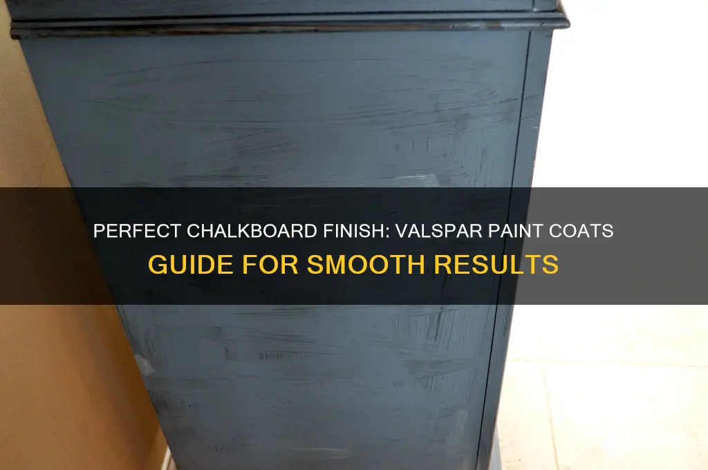 how many coats of valspar chalkboard paint