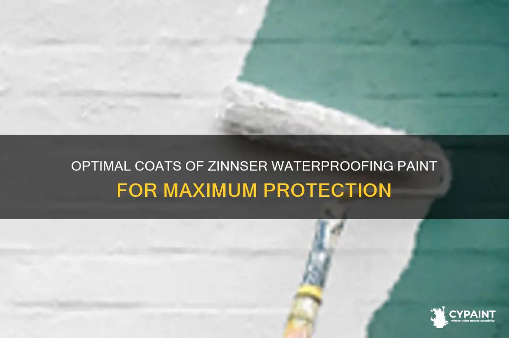 how many coats of waterproofing paint zinnser
