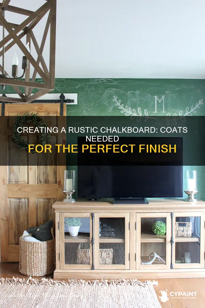 how many coats to do with rustoleum chalkboard paint
