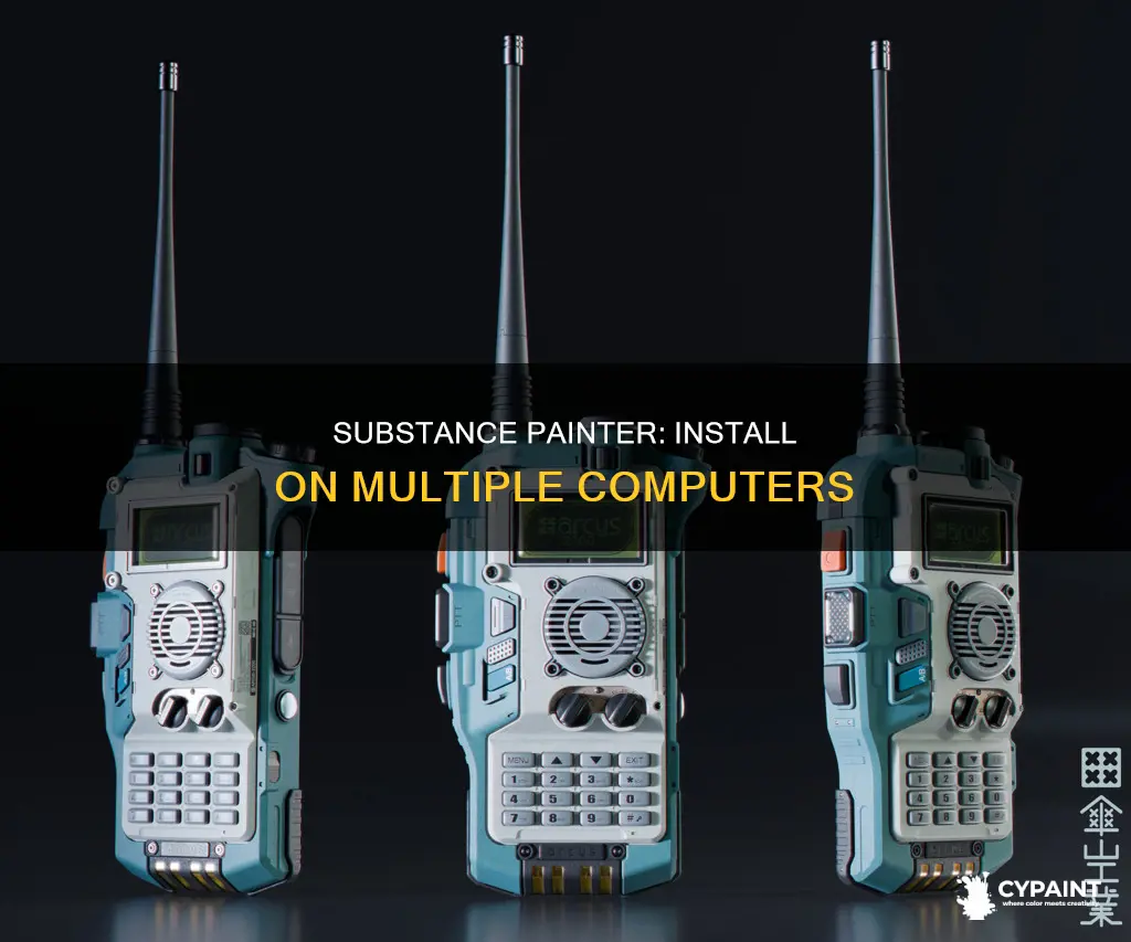 how many computers can i have substance painter on