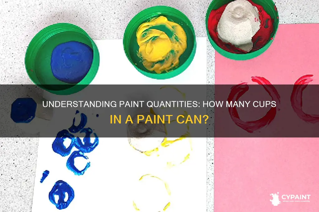 how many cups are in a paint 0