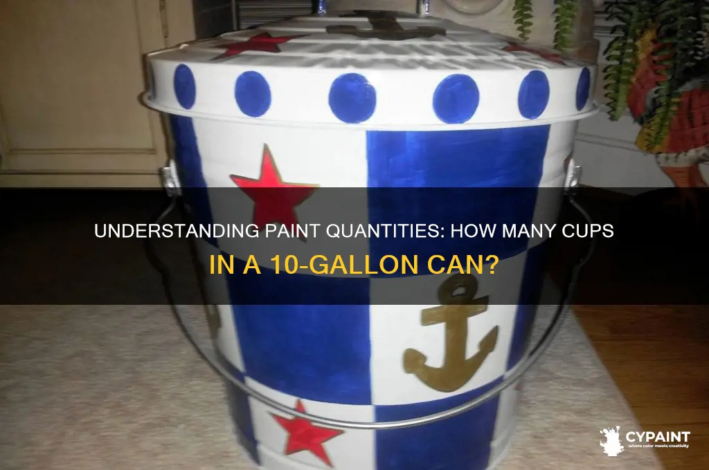 how many cups are in a paint 10