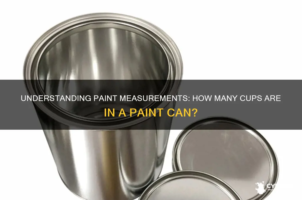 how many cups are in a paint