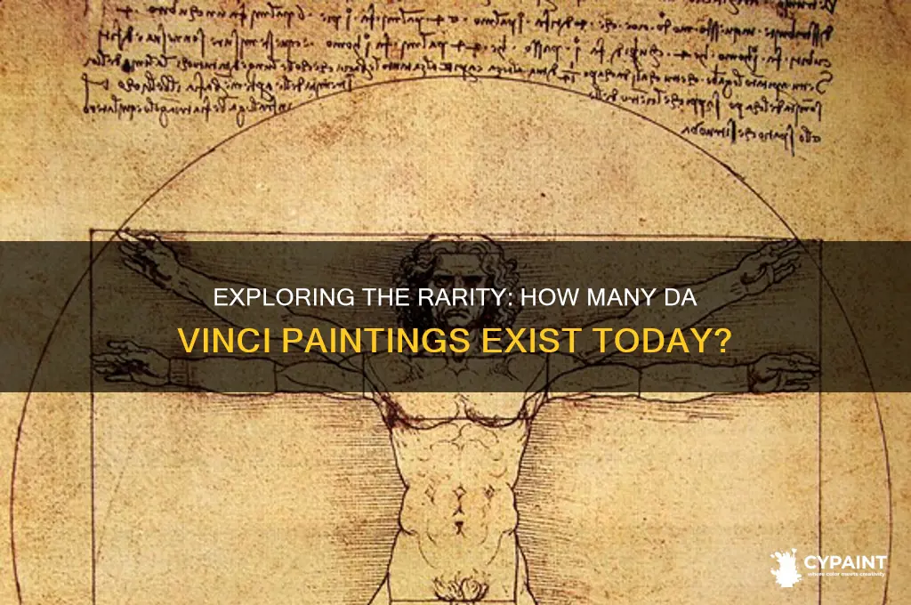 how many da vinci paintings in circulation