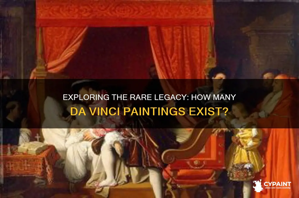 how many da vinci paintings in the world