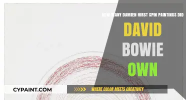 David Bowie's Hirst Spin Paintings Collection: Unveiling the Count