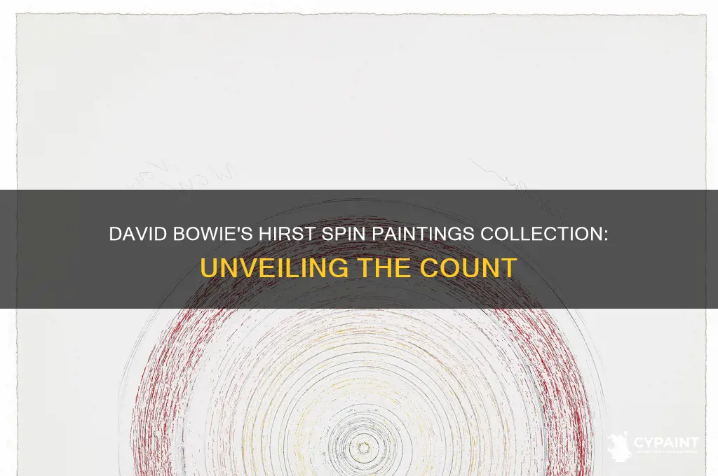 how many damien hirst spin paintings did david bowie own