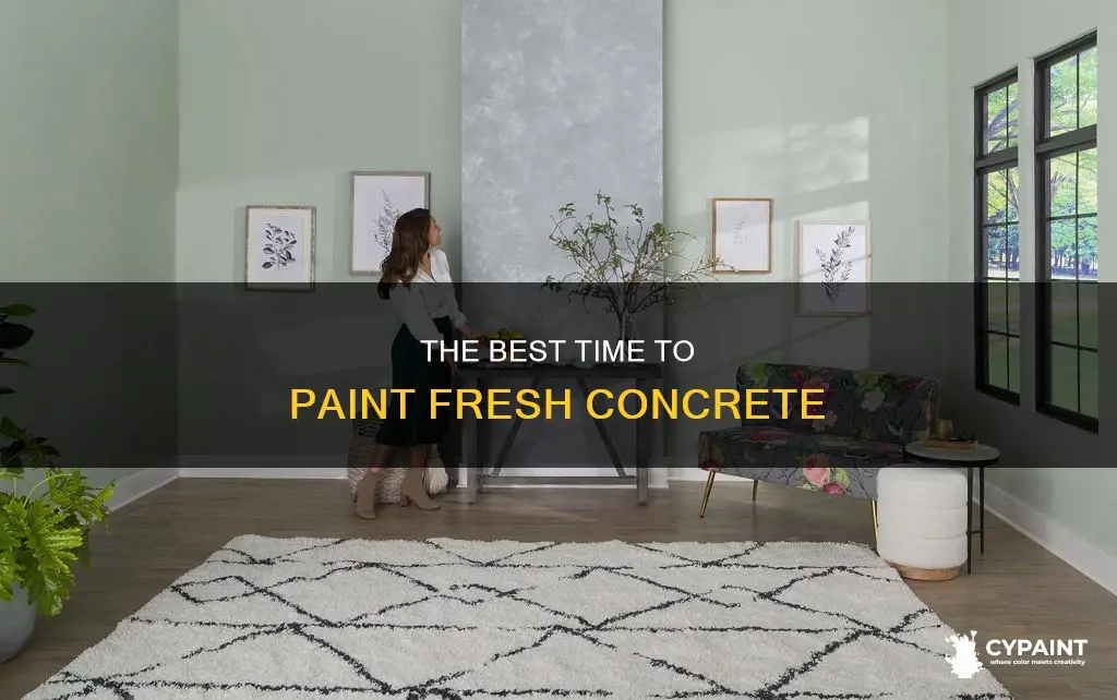 how many days after moppinf xoncrete can tou paint
