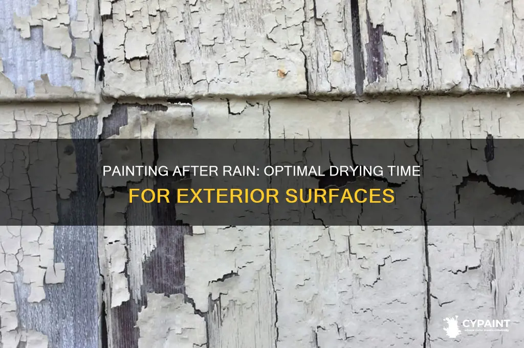how many days after raining to paint