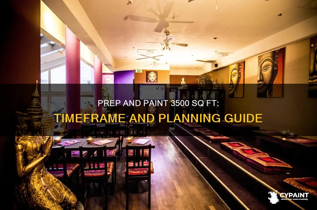 how many days to prep and paint 3500 sq ft