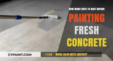 Wait Time for Painting Fresh Concrete