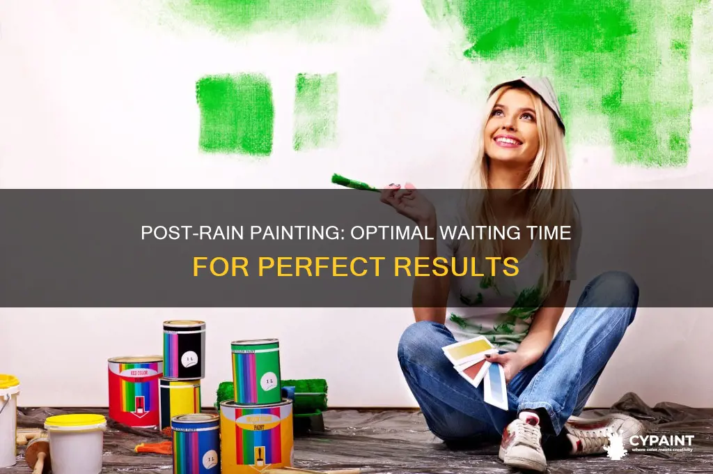how many days to wait to paint after a rain