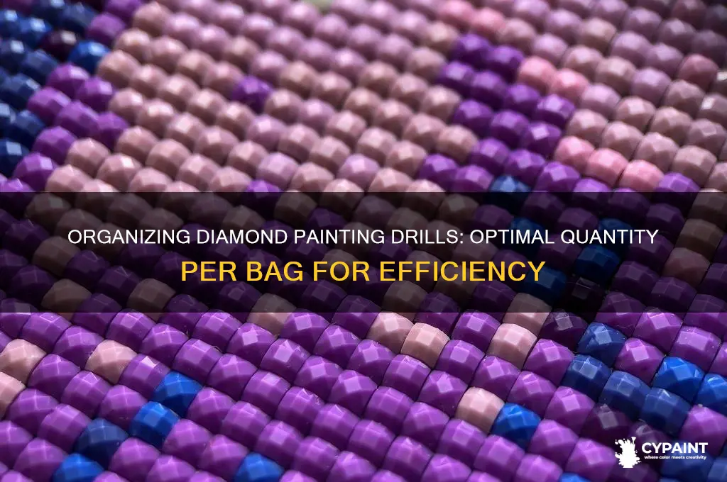 how many drills in each bag for a diamond painting
