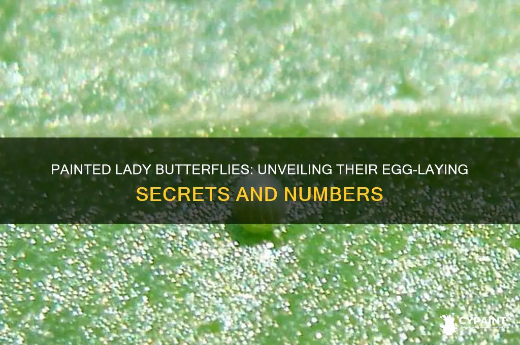 how many eggs do painted ladybutterflies lay
