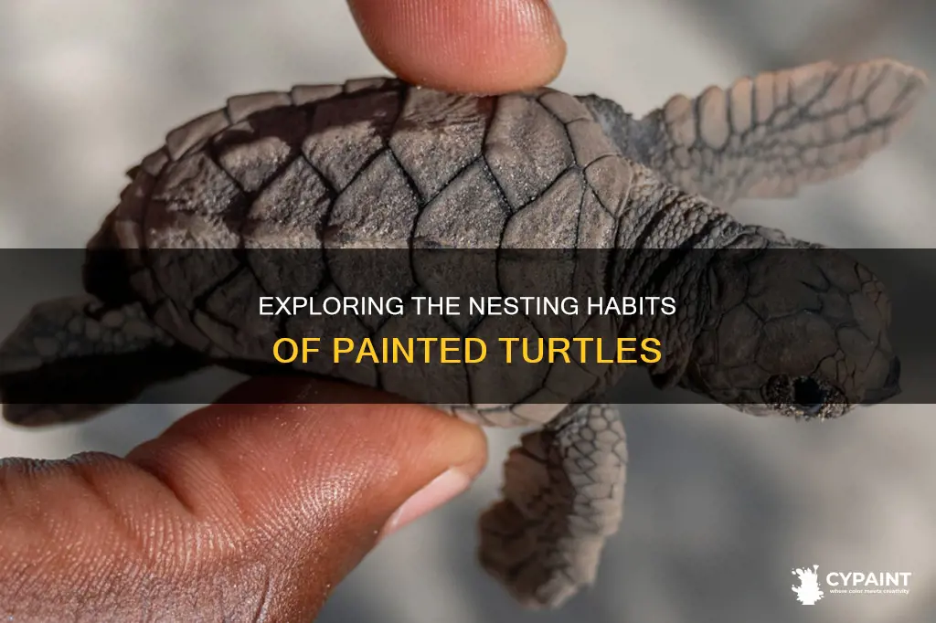how many eggs does a female painted turtle lay