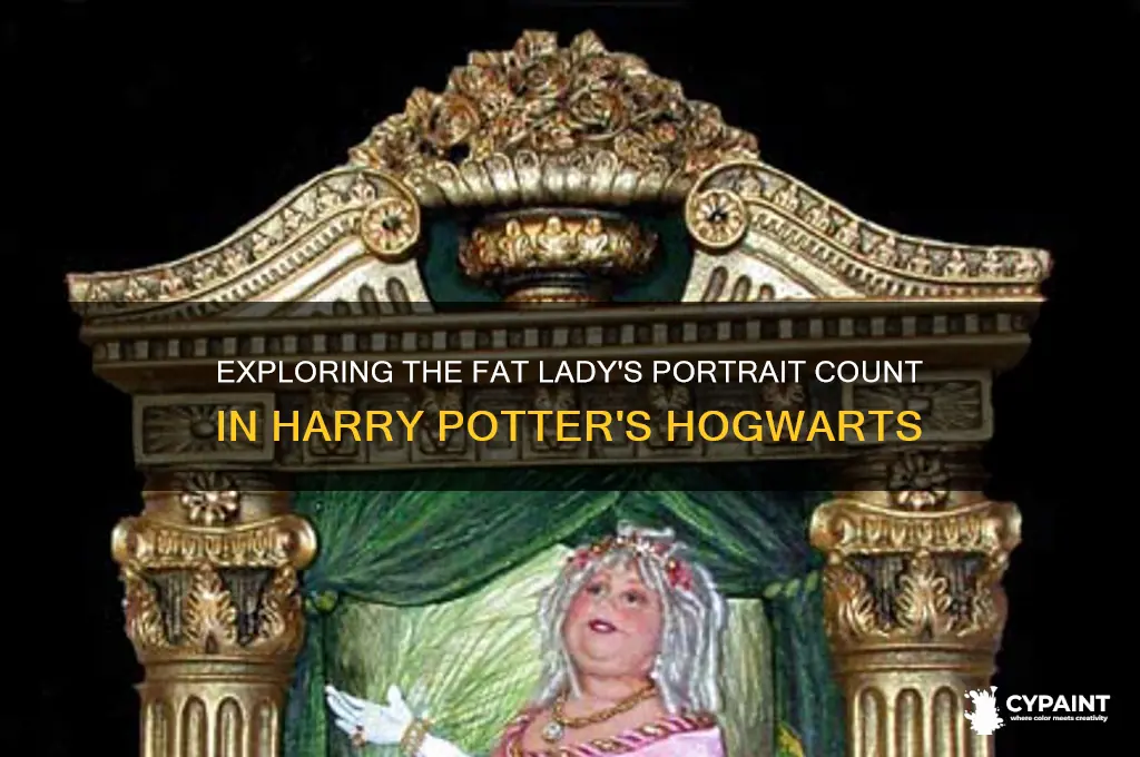 how many fat lady painting in harry potter